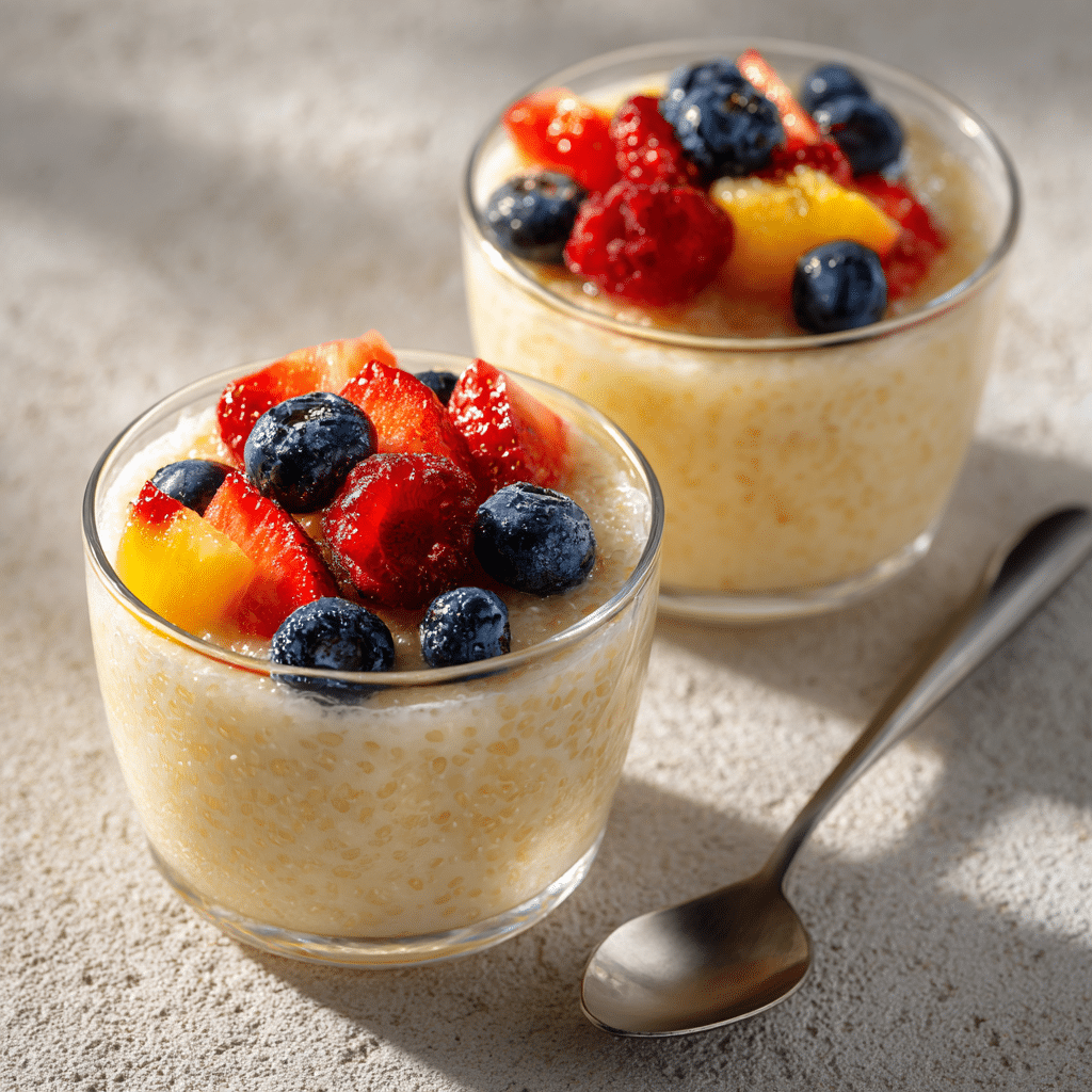 Creamy Vanilla Tapioca Breakfast Cups Recipe - Recipe Image