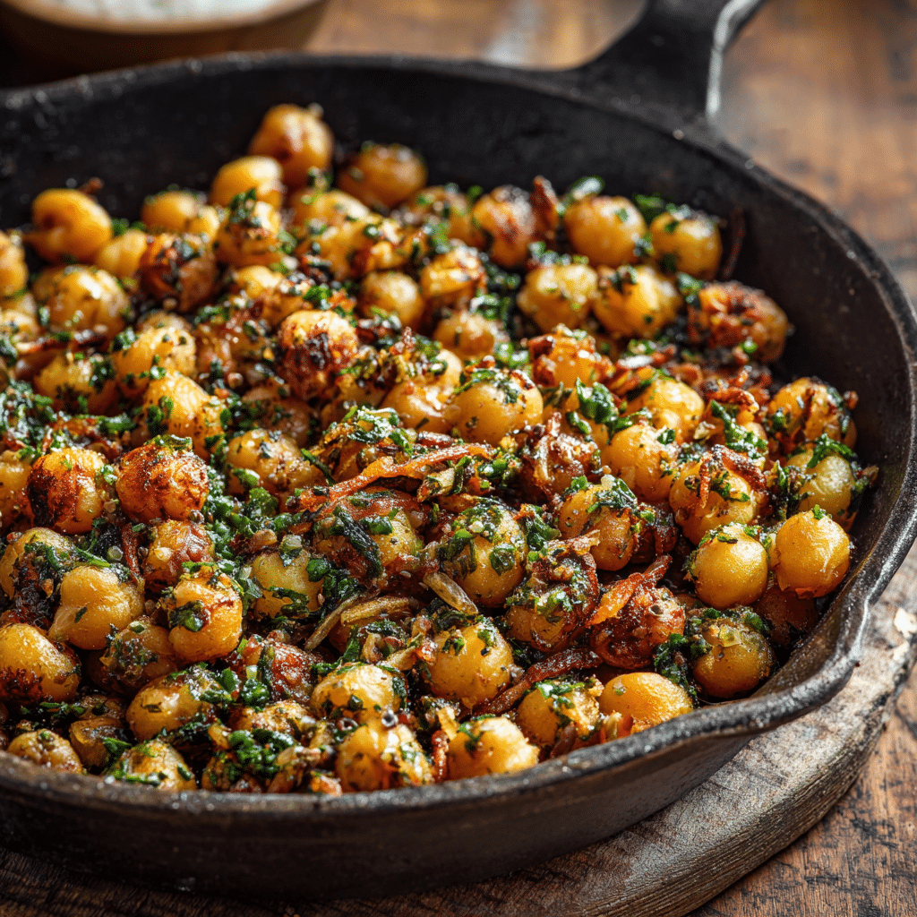 Crispy Chickpea Morning Hash Recipe - Recipe Image