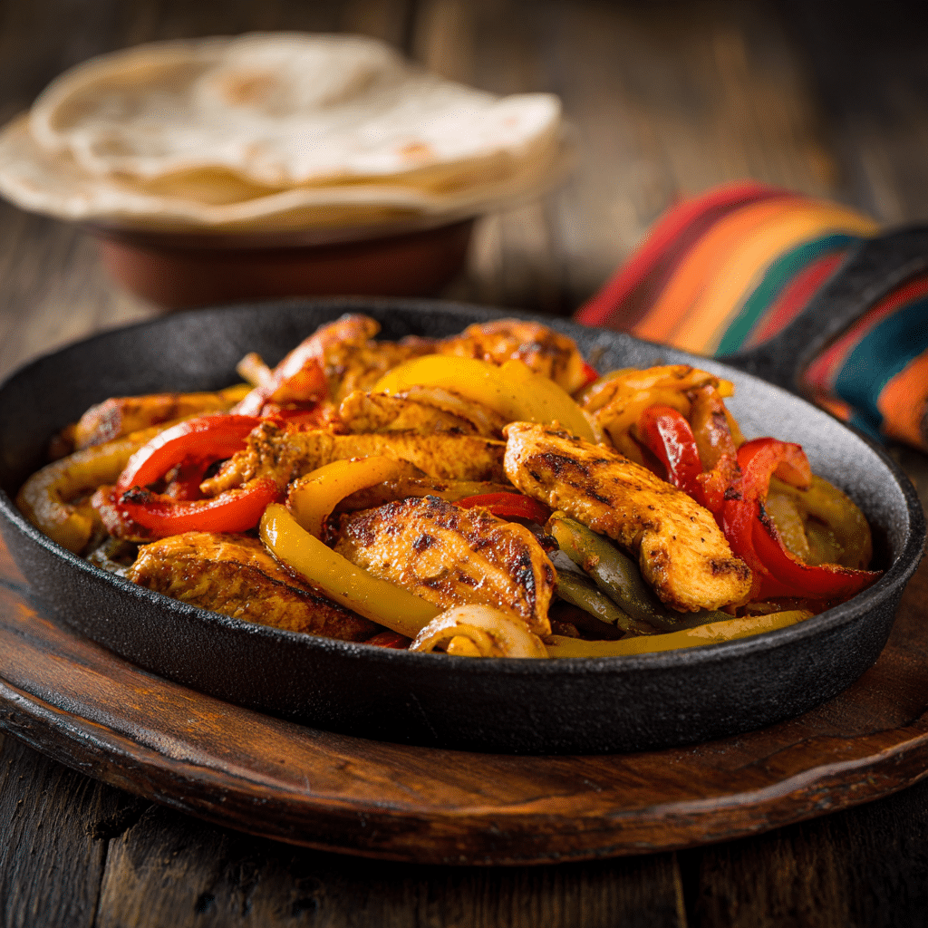 Simple Oven-Baked Chicken Fajitas Recipe - Recipe Image