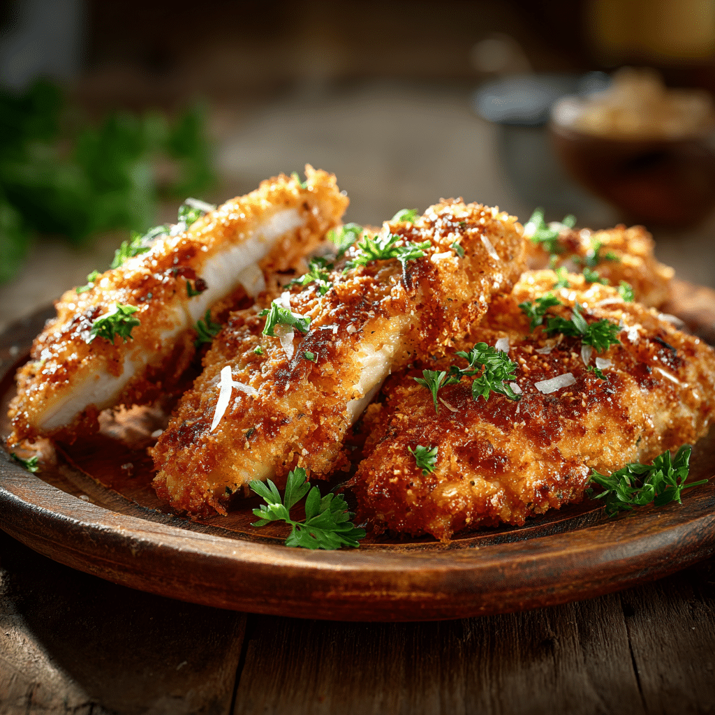 Simple Crispy Parmesan Chicken Recipe - Recipe Image