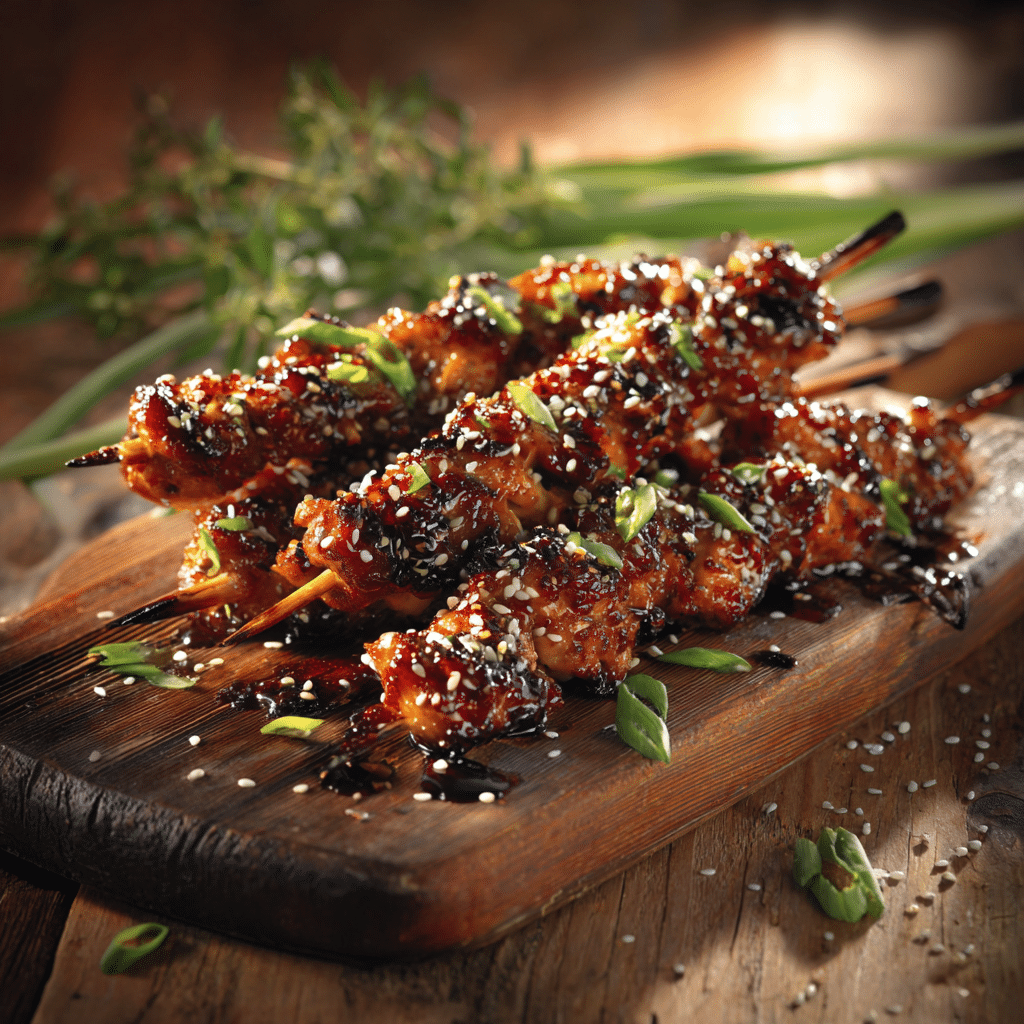 Simple Teriyaki Chicken Skewers Recipe - Recipe Image
