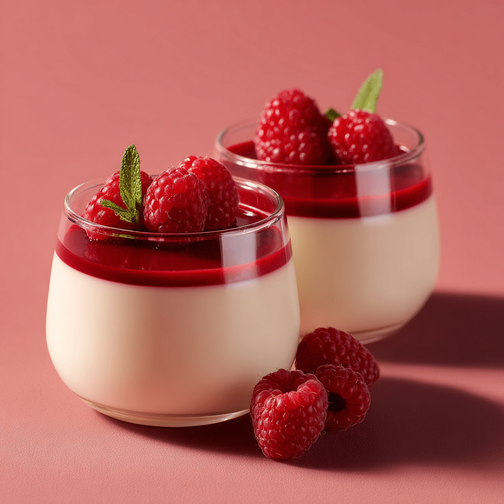 White Chocolate Raspberry Panna Cotta Recipe - Recipe Image