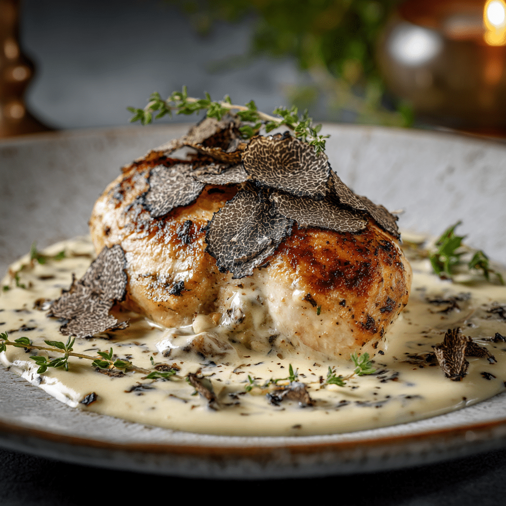 Truffle Cream Chicken Recipe - Recipe Image