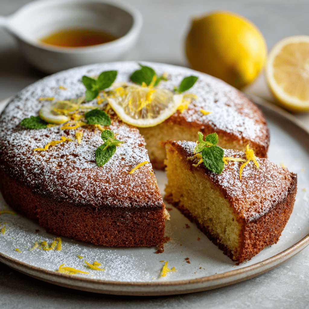 Lemon Yogurt Olive Oil Cake Recipe