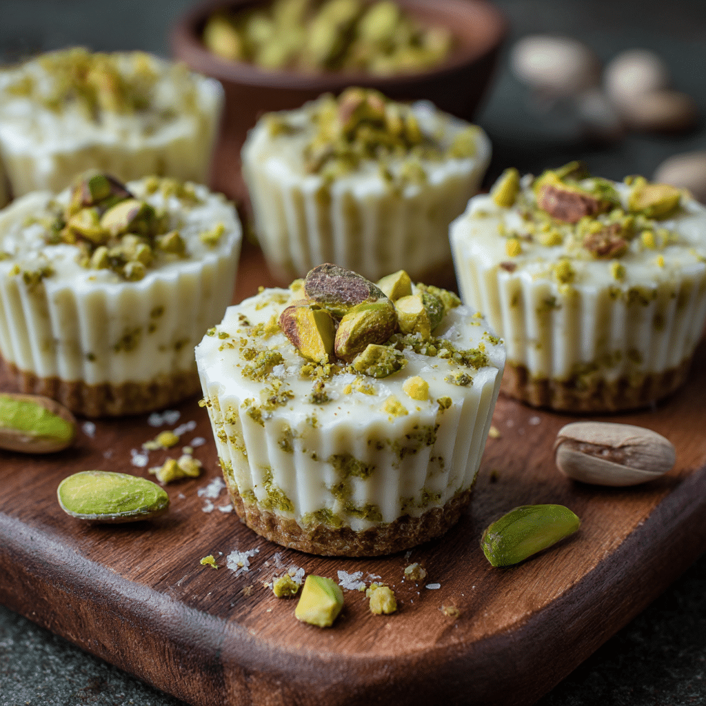 Pistachio White Chocolate Mini Cups Recipe - Recipe Image