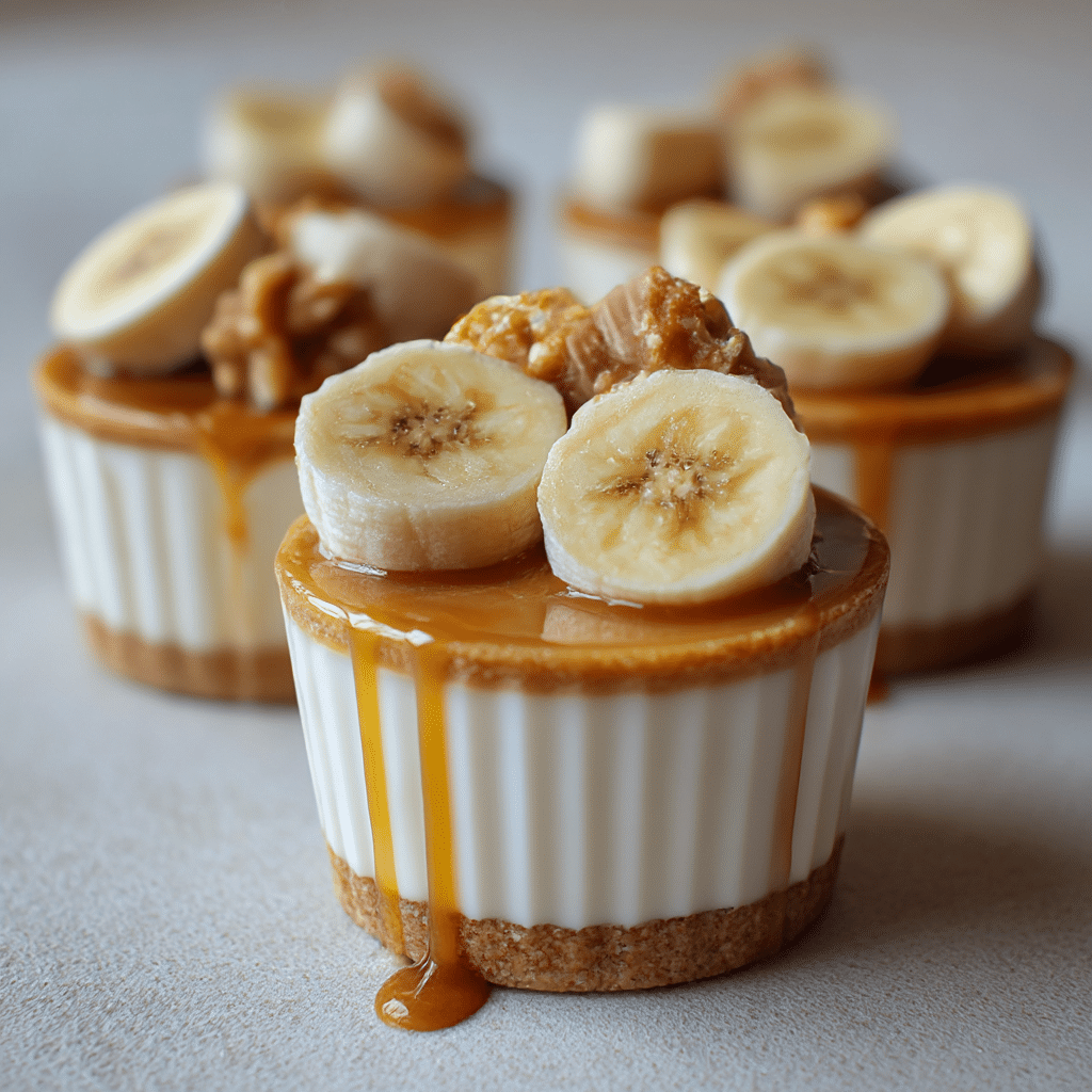 Caramel Banana with milk vanilla  Mini Cups Recipe - Recipe Image