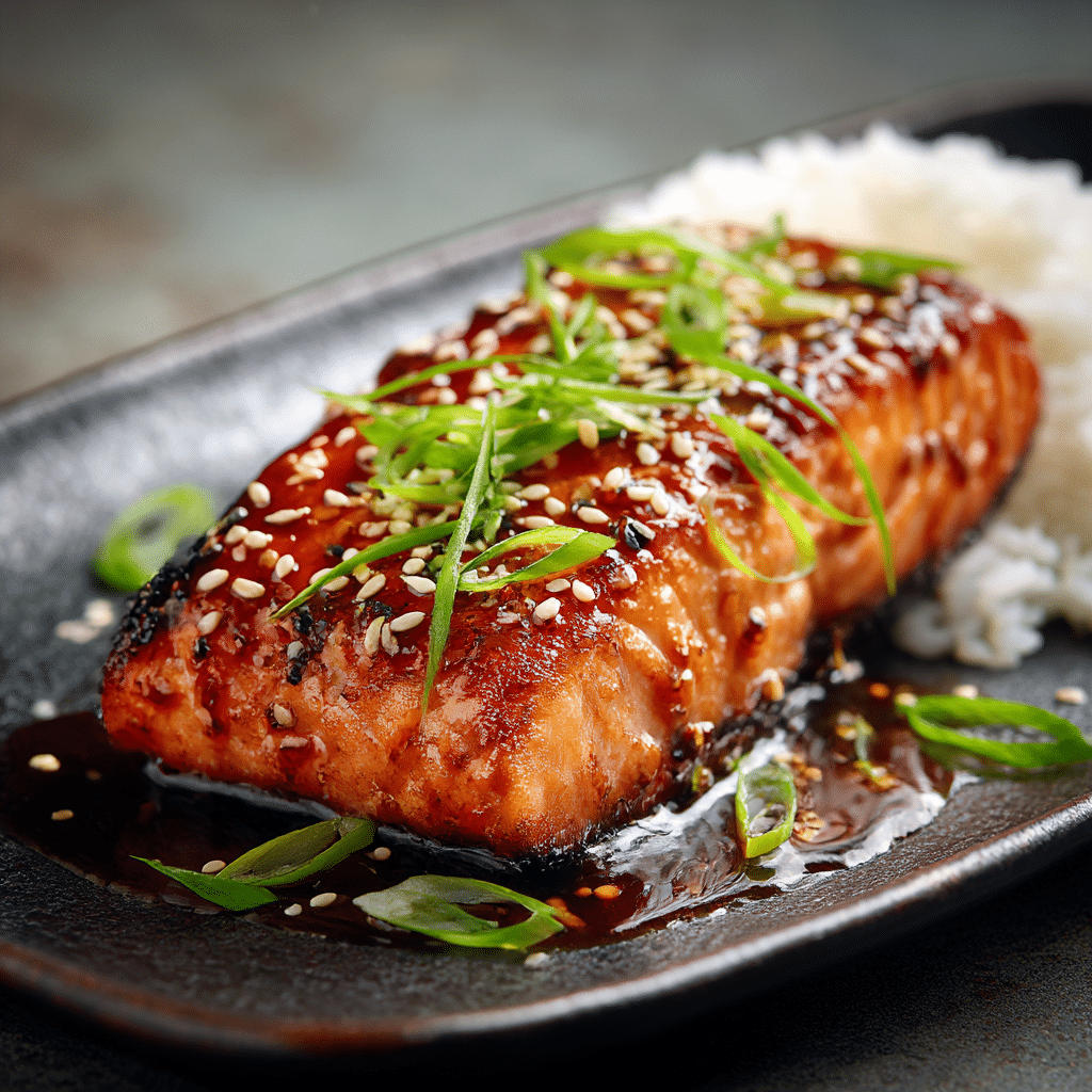 Honey Soy Glazed Salmon Recipe - Recipe Image