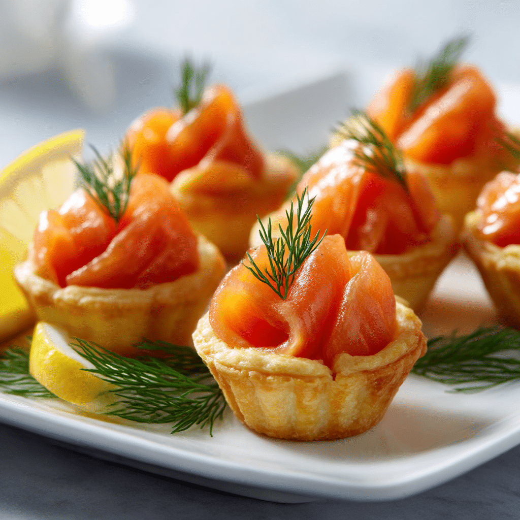 Mini Smoked Salmon Cups Recipe - Recipe Image