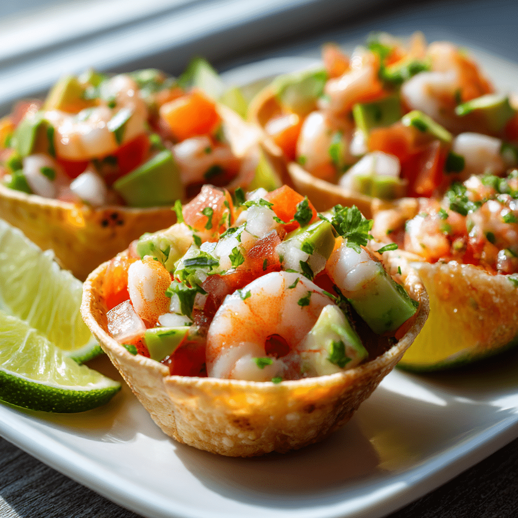 Mini Shrimp Ceviche Cups Recipe - Recipe Image