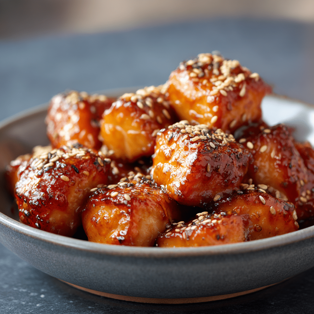 Crispy Salmon Bites with Honey Glaze Recipe - Recipe Image