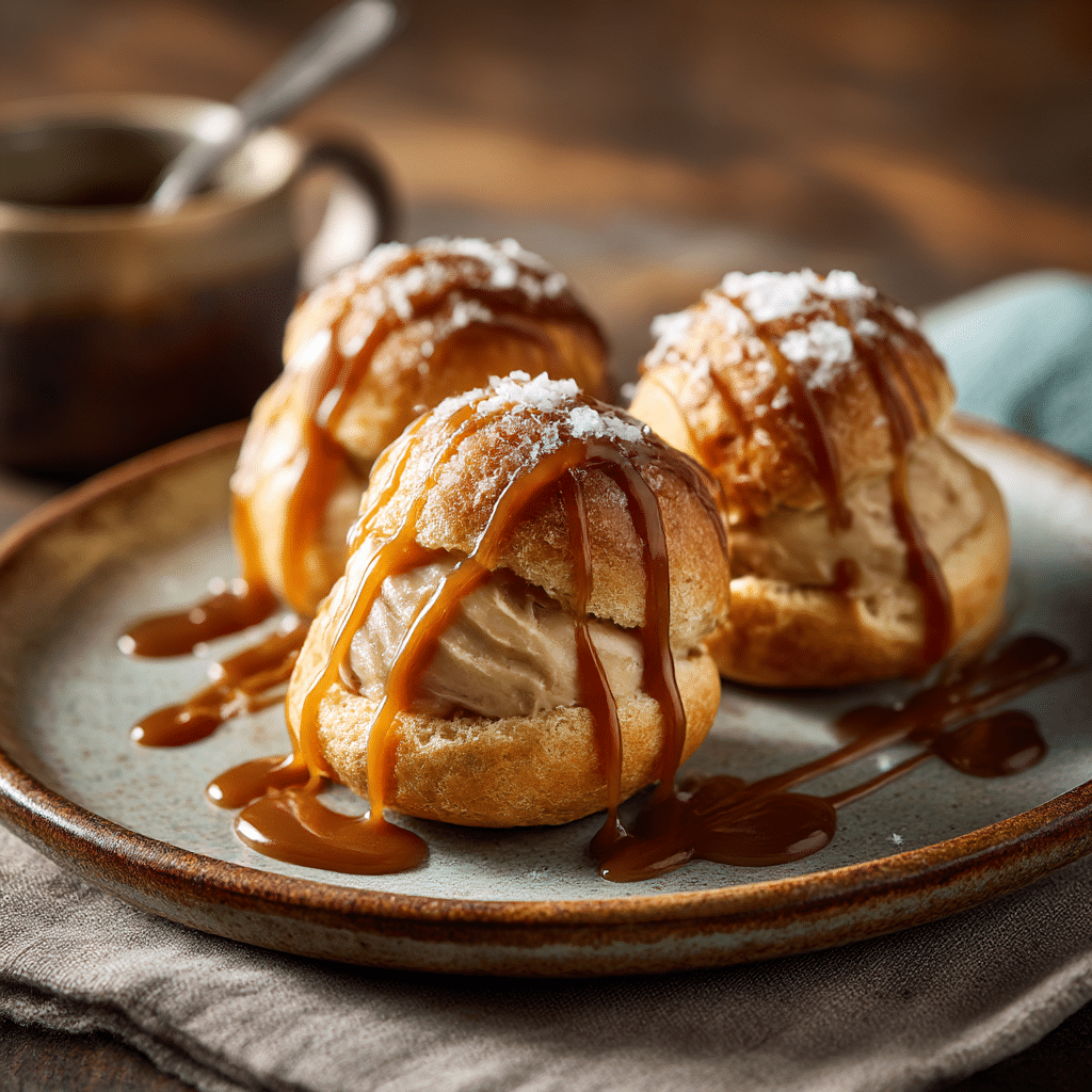 Salted Caramel Profiteroles Recipe - Recipe Image