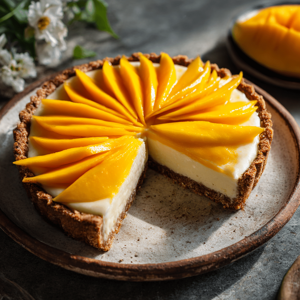 Mango Cream Cheese Tart Recipe - Recipe Image