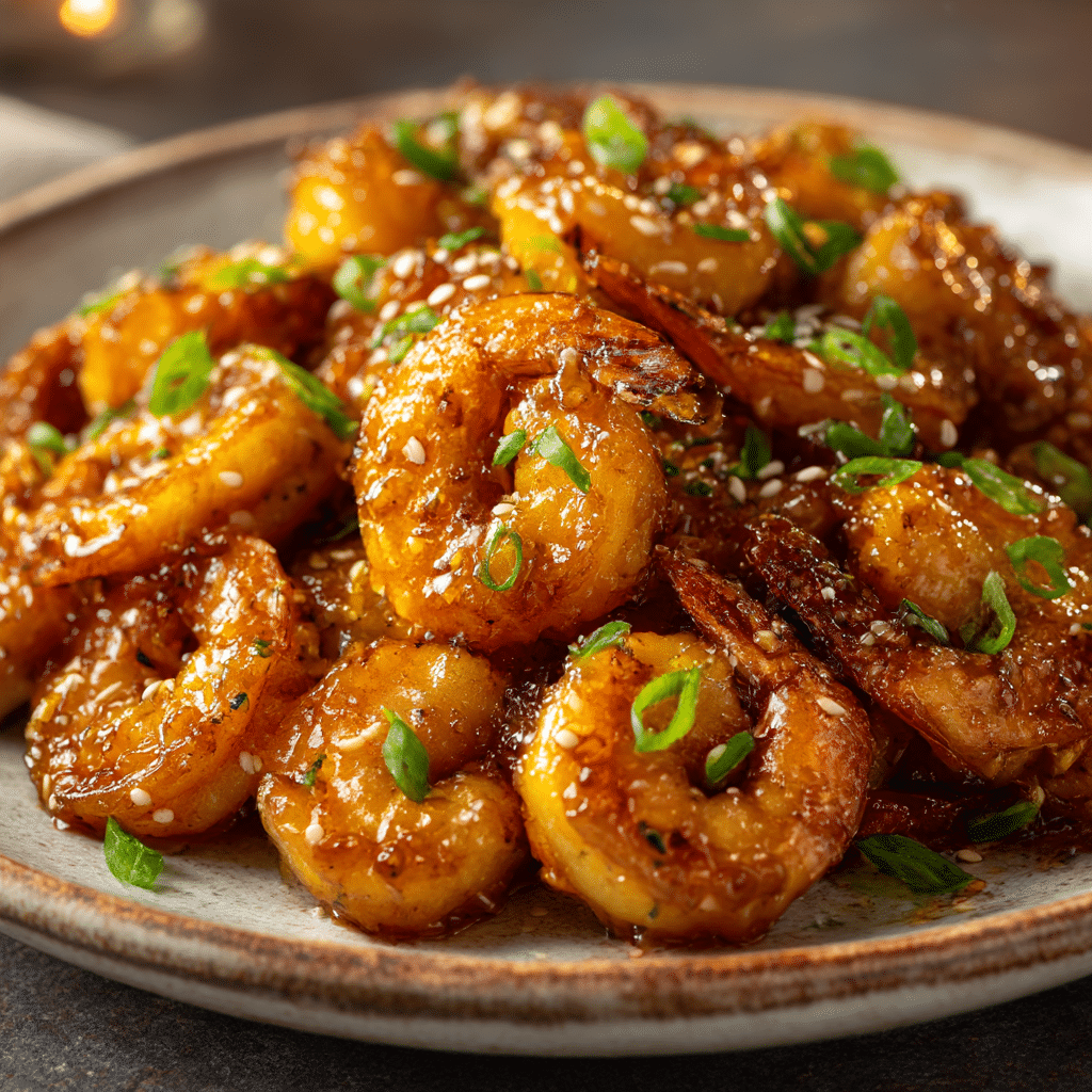 Crispy Honey Garlic Shrimp Recipe - Recipe Image