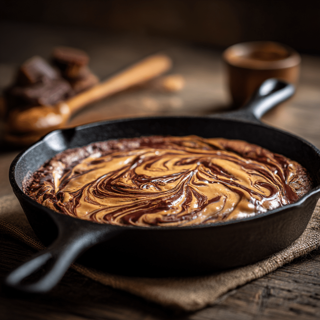 Chocolate Peanut Butter Skillet Recipe - Recipe Image