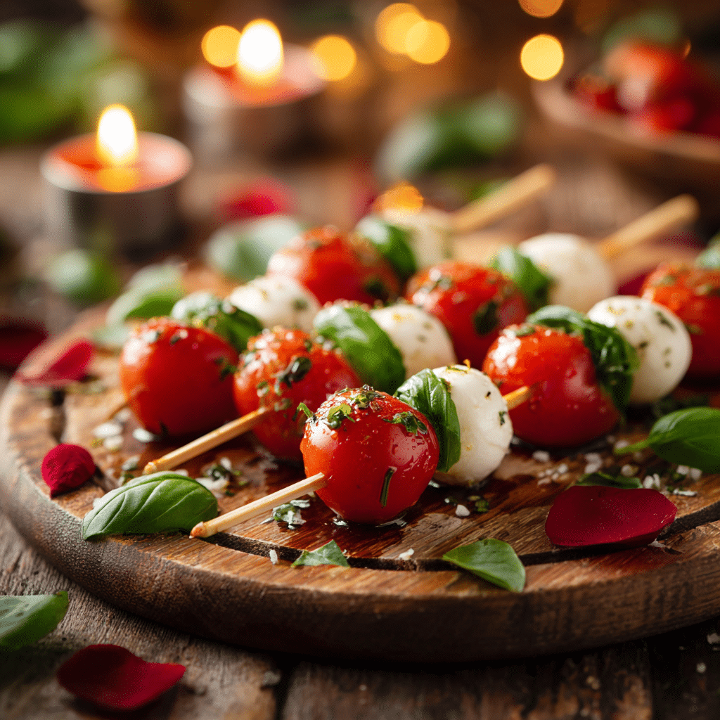 Caprese Heart Skewers Recipe - Recipe Image