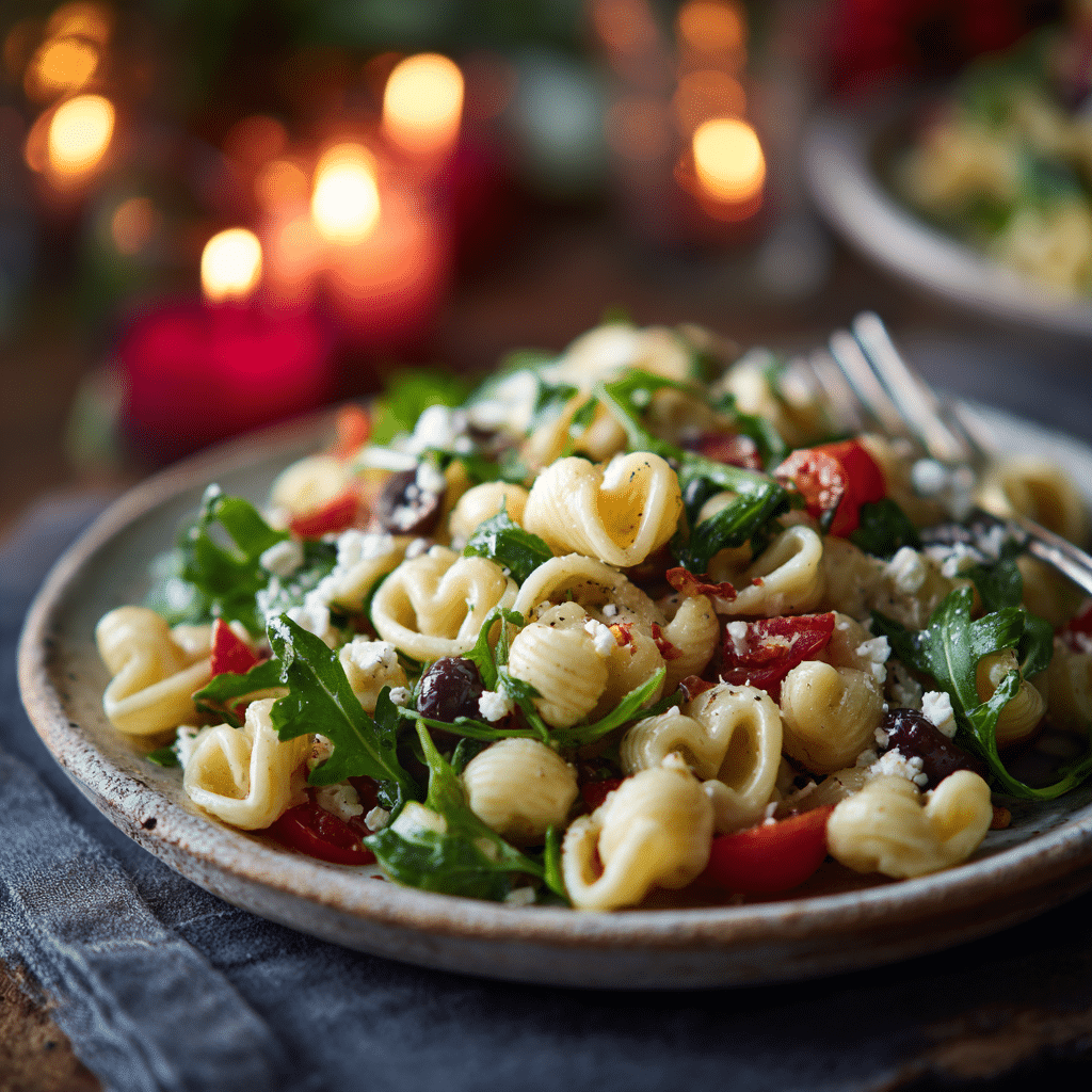 Quick Heart-Shaped Pasta Salad Recipe - Recipe Image