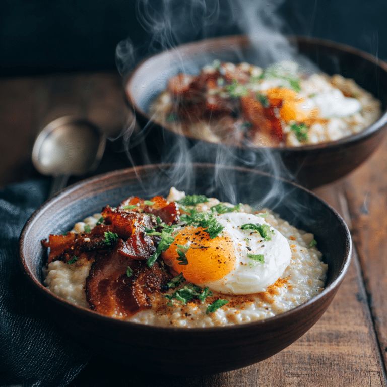 Savory Oatmeal Carbonara Bowls Recipe