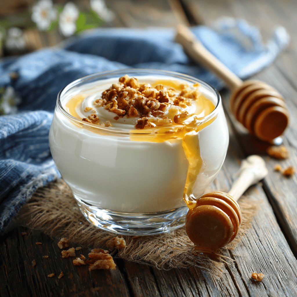 Chilled Honey Yogurt Breakfast Cream Recipe - Recipe Image
