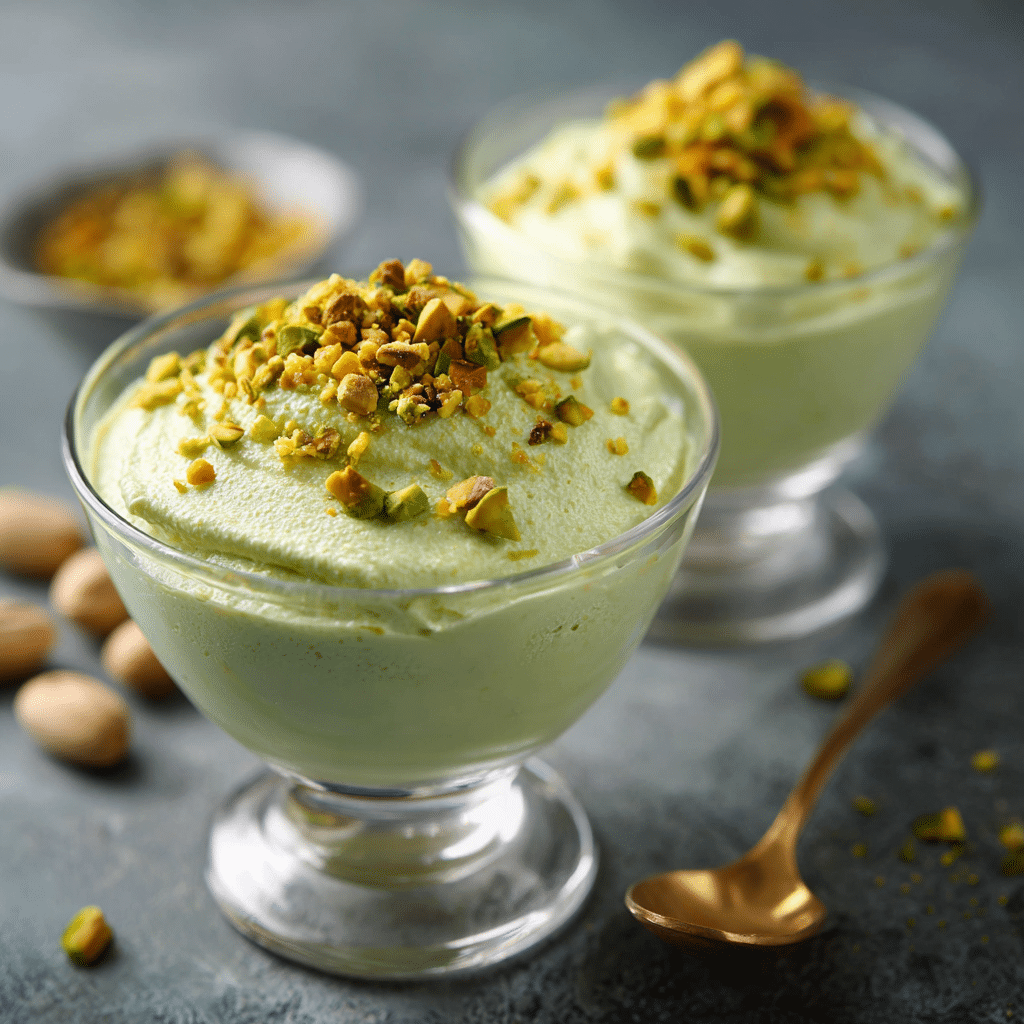 Pistachio Cream Cups Recipe - Recipe Image