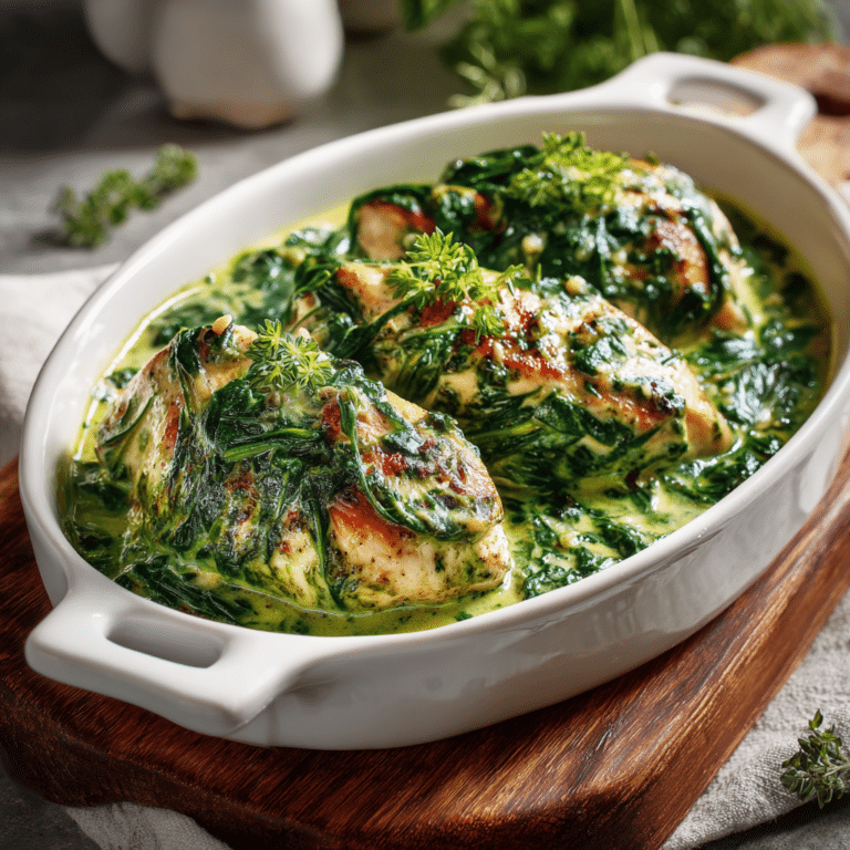Creamy Spinach Chicken Recipe
