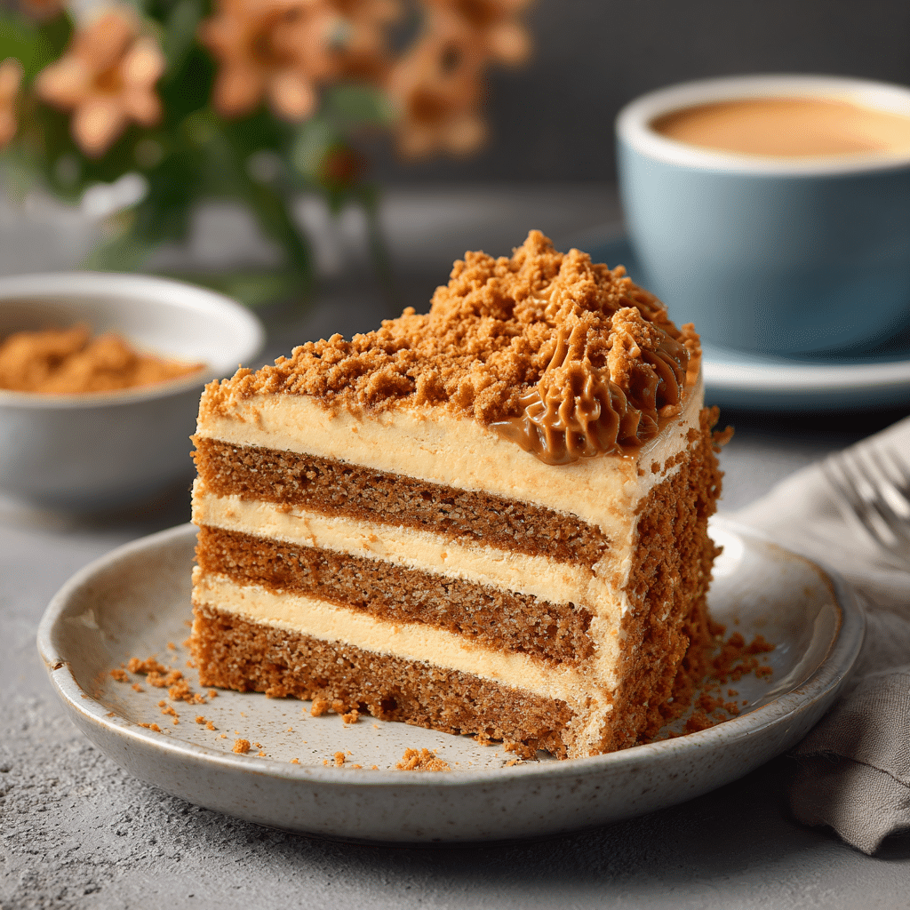 Lotus Biscoff Cake Recipe - Recipe Image