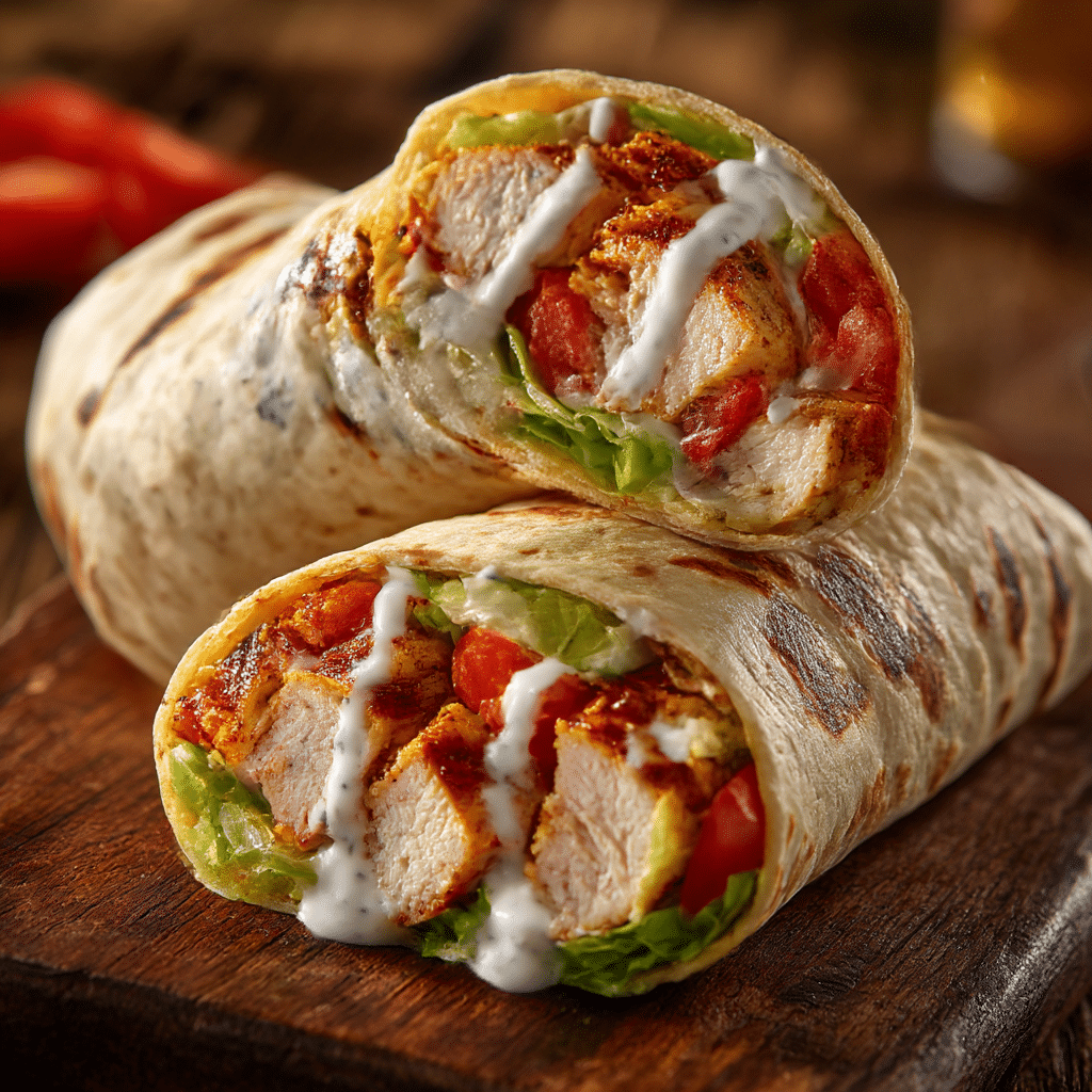 Smash Chicken Wrap Recipe - Recipe Image