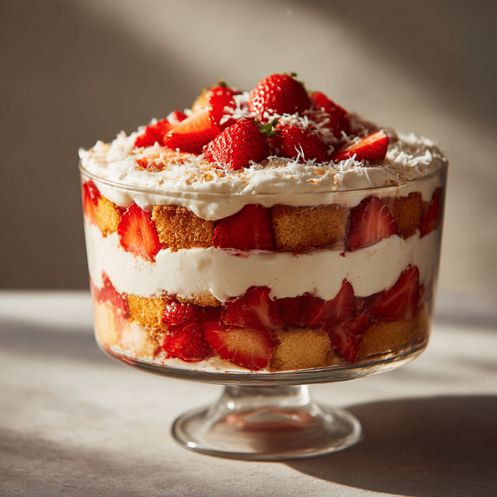 Strawberry Shortcake Trifle Recipe - Recipe Image