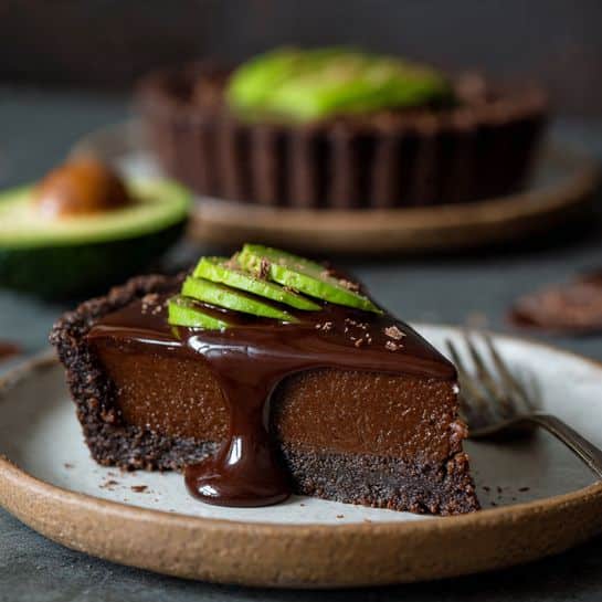 Chocolate Avocado Tart: Dark Green Sweet Indulgence Recipe - Recipe Image