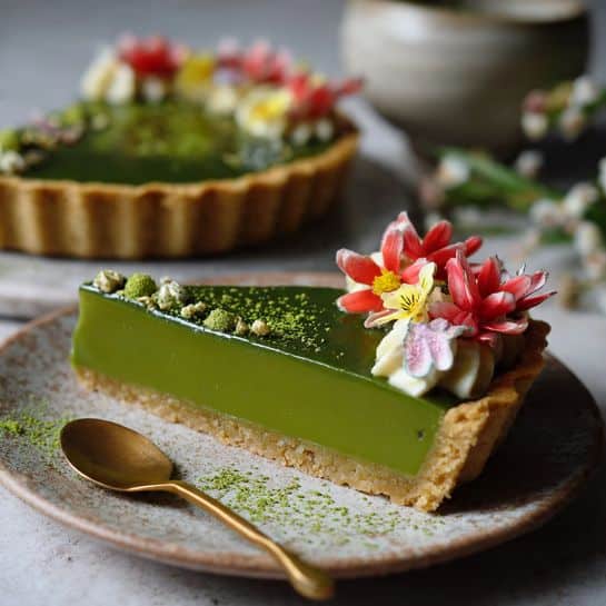 Matcha White Chocolate Tart: Green & Creamy Elegance Recipe - Recipe Image