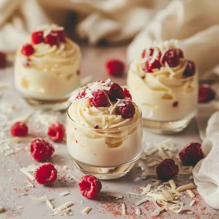 White Chocolate Raspberry Mini Mousse Recipe