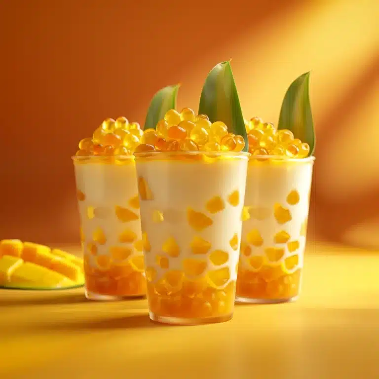 Mini Mango Crystal Boba Cups Recipe