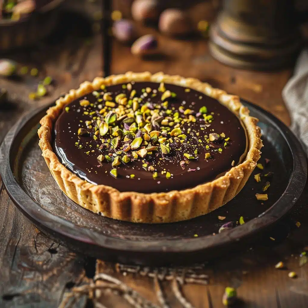 Chocolate Pistachio Tart Recipe