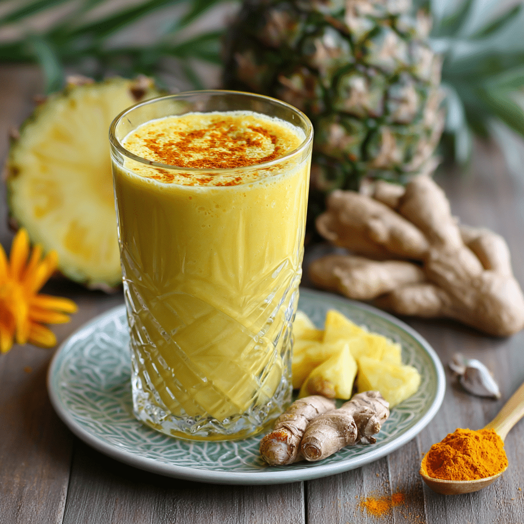 Golden Turmeric Pineapple Smoothie: Sunshine Glow Recipe