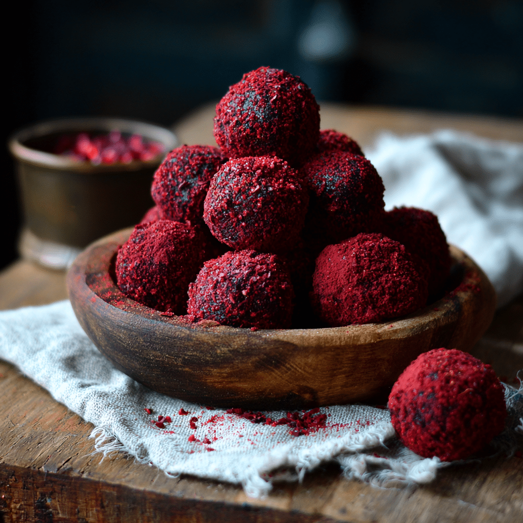 Beetroot Cocoa Truffles: Red Velvet Surprise Recipe