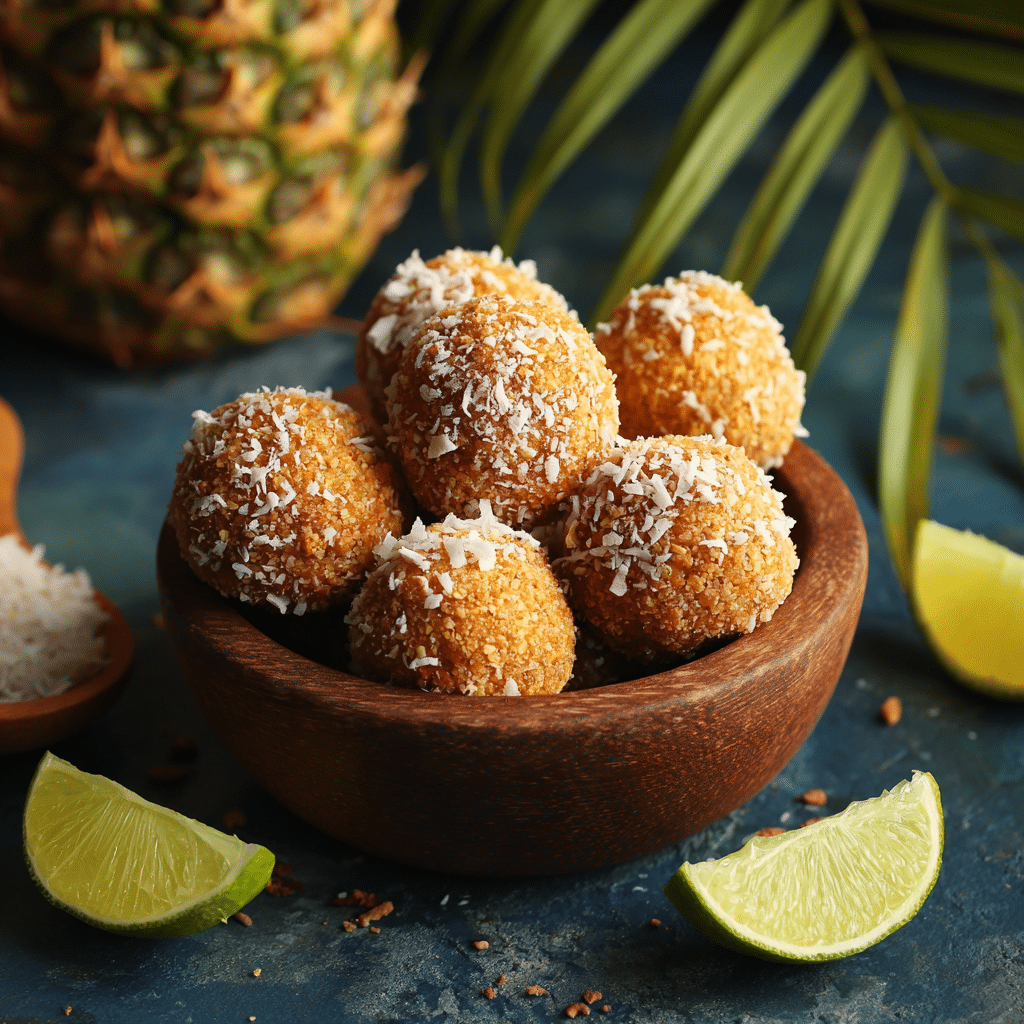 Carrot Pineapple Energy Balls: Tropical Orange Glow Recipe