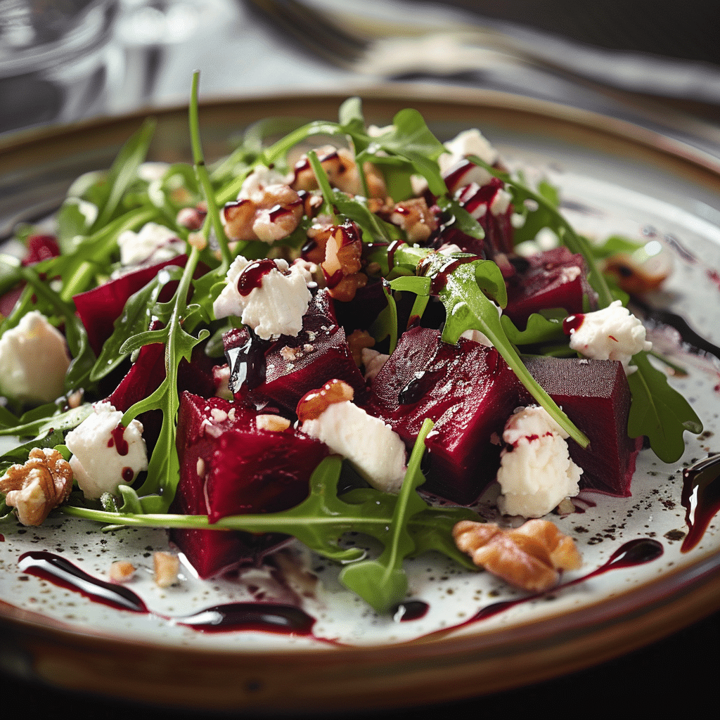 Beetroot & Goat Cheese Arugula Salad: Earthy Elegance Recipe