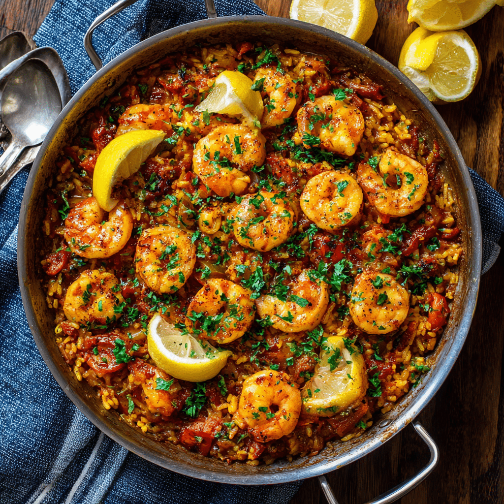 Spicy Shrimp Paella Recipe