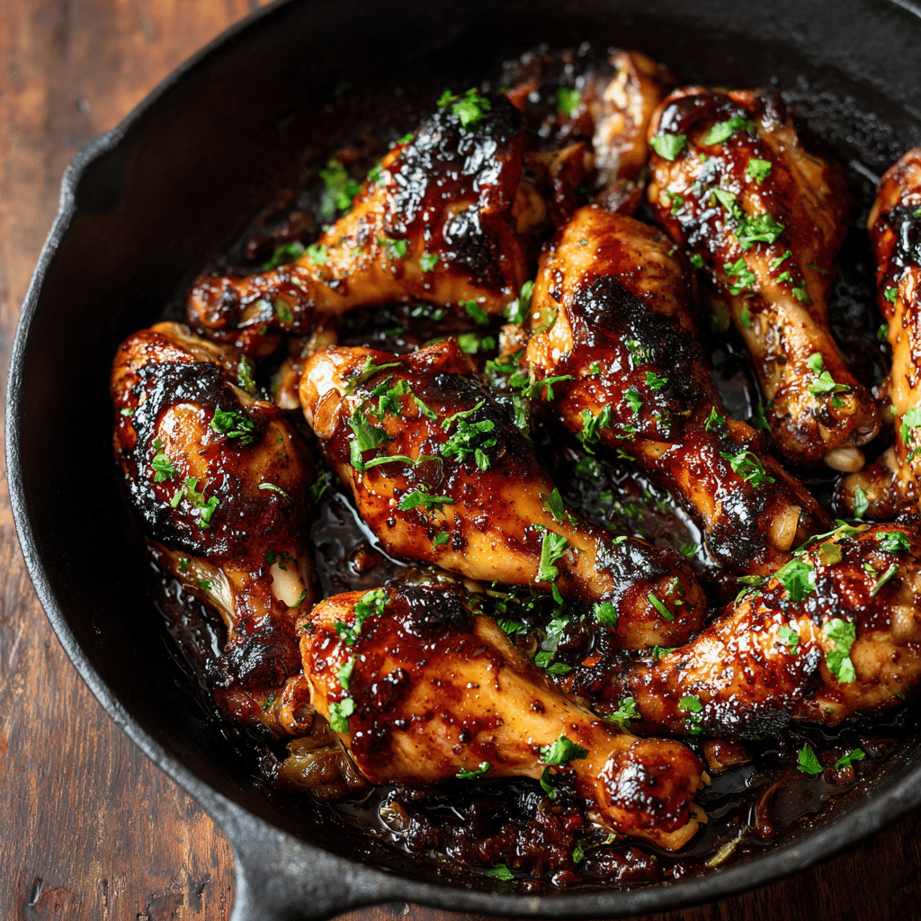 Honey Garlic Glazed Chicken Drumsticks Recipe