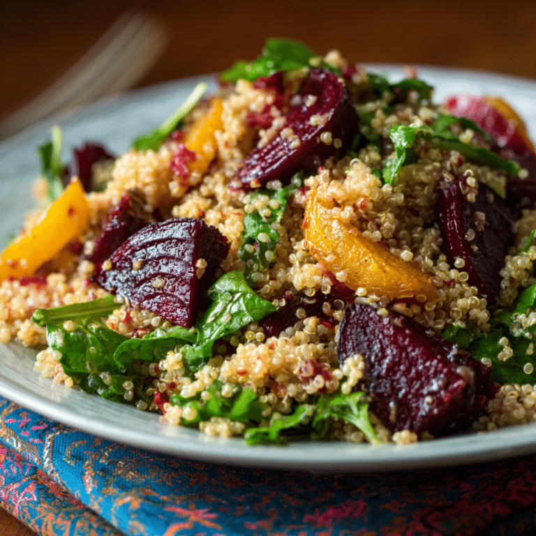 Warm Quinoa & Roasted Beet Salad Recipe