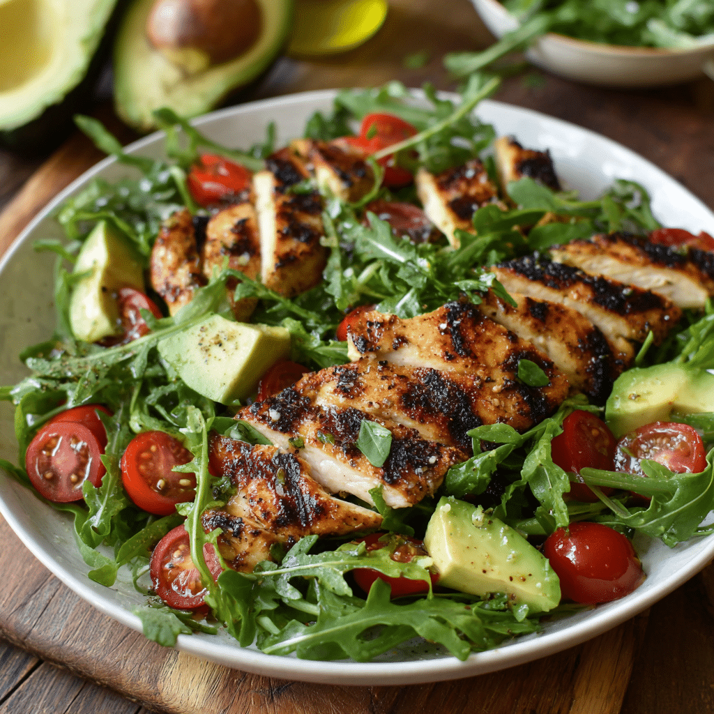 Grilled Chicken & Arugula Salad Recipe