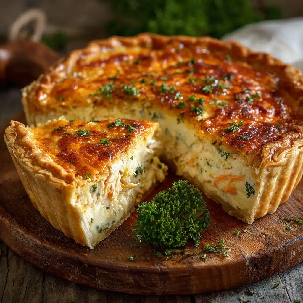 Savory Chicken & Cheese Pie Recipe