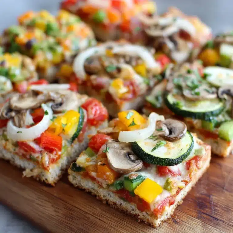 Mini Vegetable Pizza Squares Recipe
