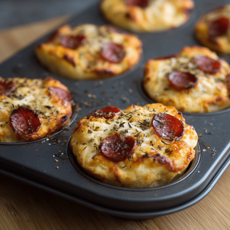 Savory Muffin Pizza Cups Recipe