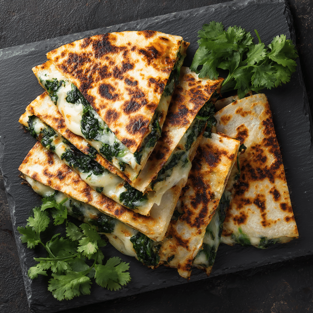 Spinach & Cheese Quesadilla Recipe