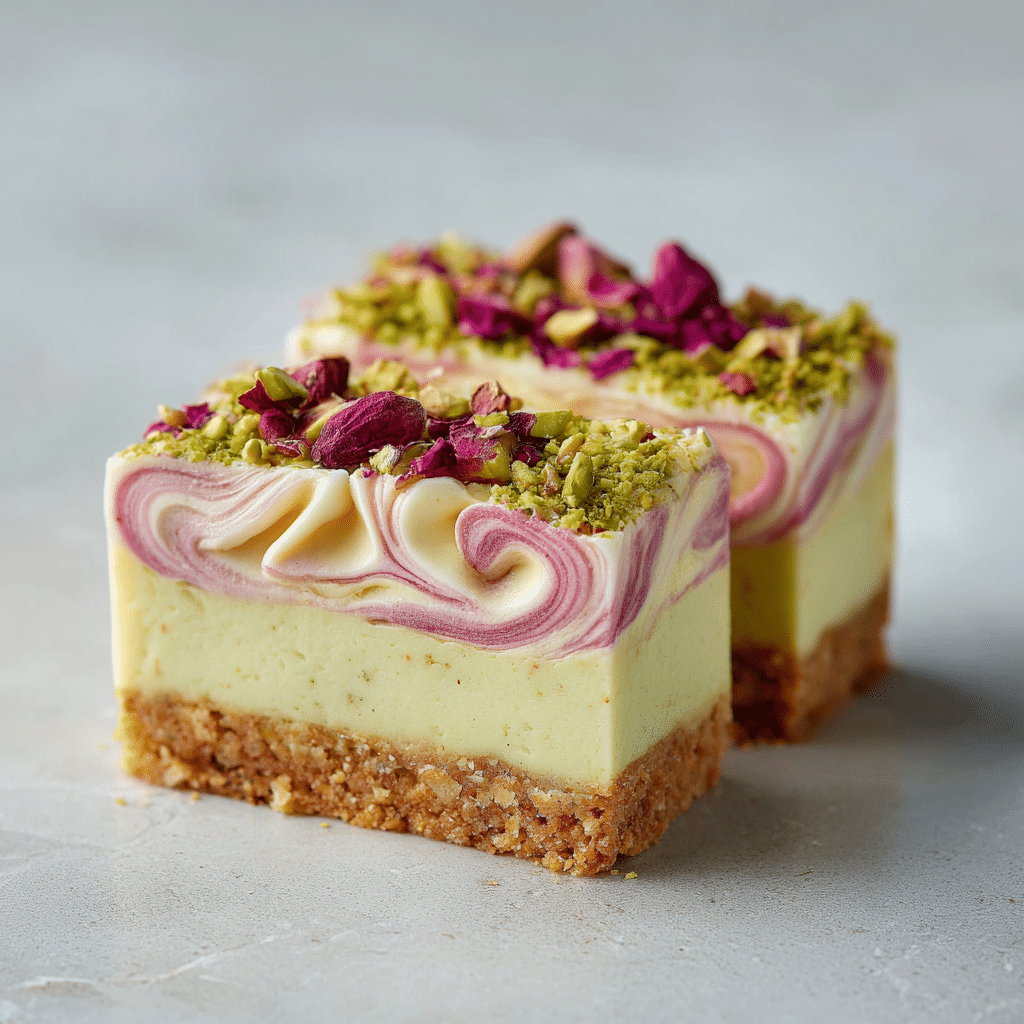 Pistachio Rose Cheesecake Recipe