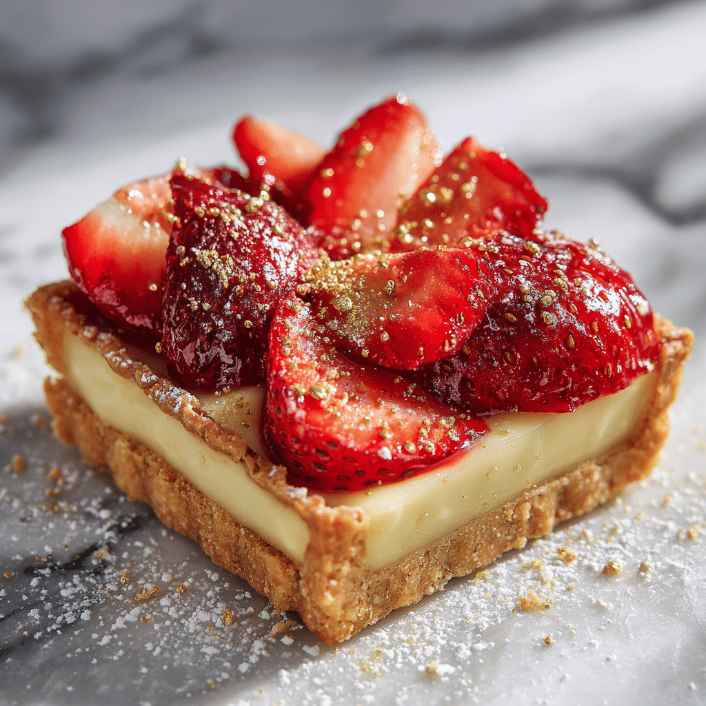 Strawberry White Chocolate Tart Recipe