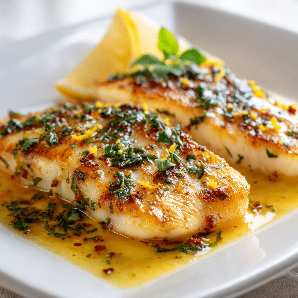 Spicy Lemon Butter Fish Recipe
