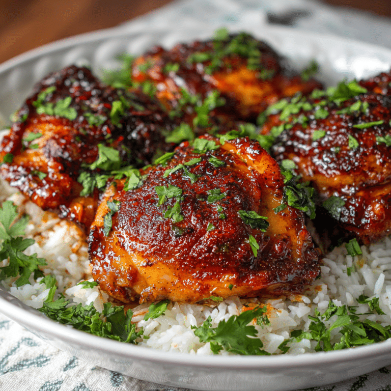 Spicy Chili Honey Glazed Chicken Thighs Recipe