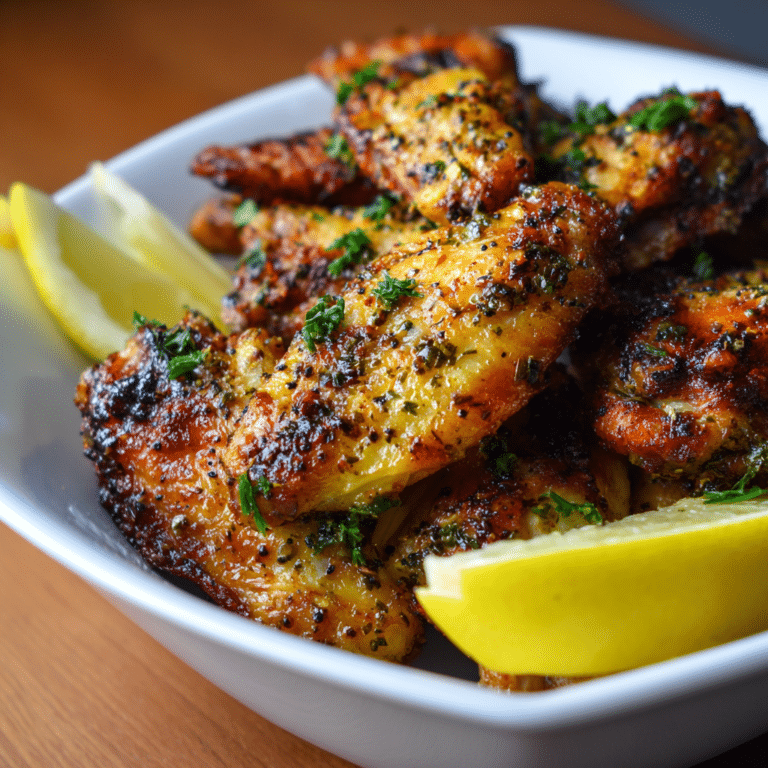 Spicy Lemon Pepper Chicken Wings Recipe