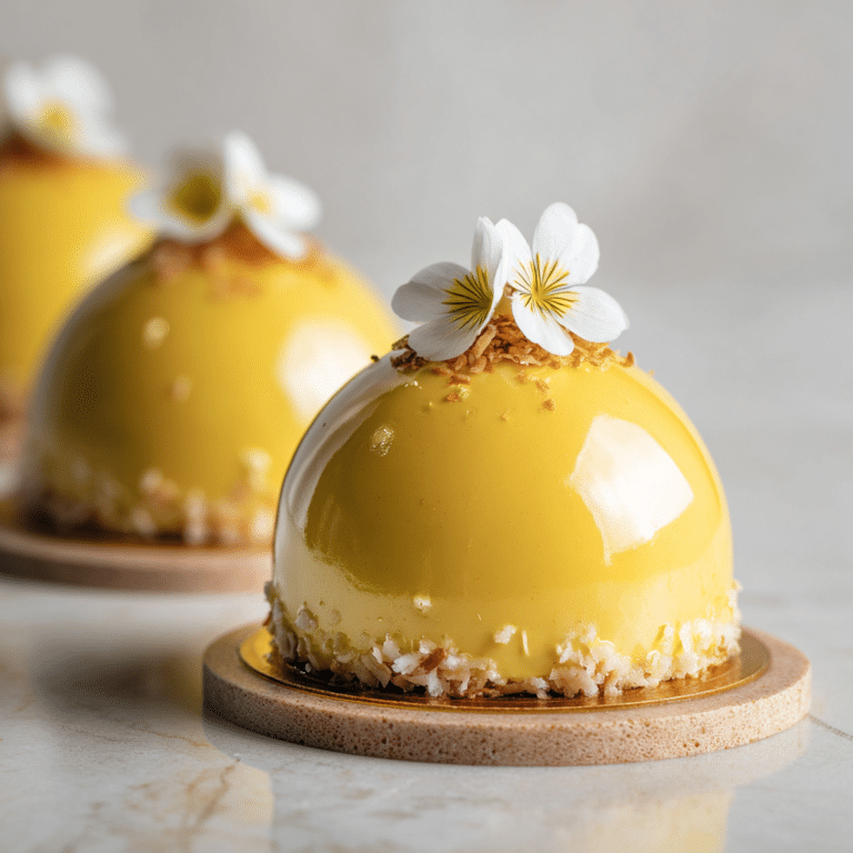 Mango Coconut Dome Cakes Recipe